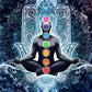 Indian Buddha Statue Meditation Chakra Mandala Print Art Canvas Poster for Living Room Decoration Home Wall Decor Picture