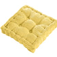 Meditation Floor Square Pillow For Seating On Floor Solid Tufted Thick Pad Cushion For Yoga Balcony Chair Seat Cushions