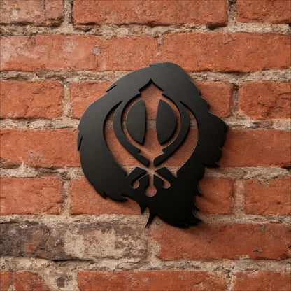 Khanda Sikh Symbol Acrylic Wall Decor - Self Adhesive Sword Sign for Door Number Plate, Religious Holiday Gift