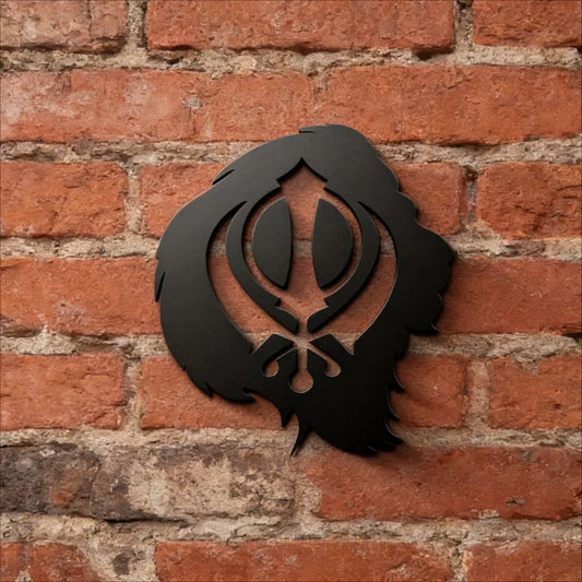 Khanda Sikh Symbol Acrylic Wall Decor - Self Adhesive Sword Sign for Door Number Plate, Religious Holiday Gift