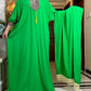 2025New Muslim Women Long Sleeve Autumn  Dress Cotton With Big Scarf Boubou Maxi Islam Women Dress African Abaya