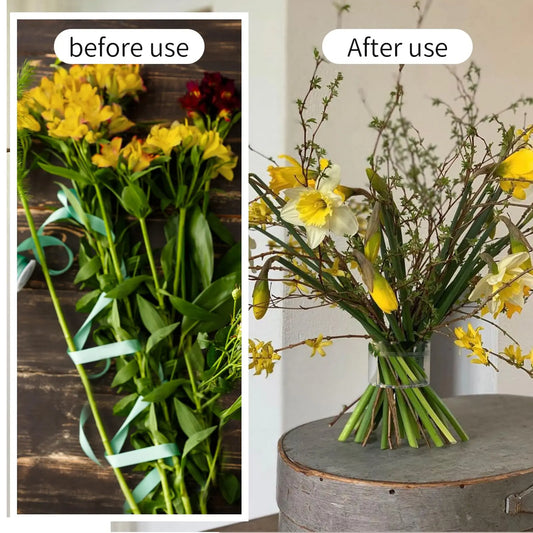 New Spiral Ikebana Stem Holder, Floral Grid for Vase Elegant Centerpiece Design Company Party Flower Arrangement Tool