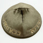 New 19cm Velvet Kippah with Embroidery With Hebrew Letters for Men Yamaka Hat Kippot Black White