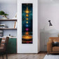Bohemian Chakra Meditation Vertical Tapestry Colorful Mandala Rainbow Tapestry Wall Hanging For Living Room Aesthetic Tapestry