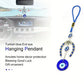 1pc Devil's Eye Horseshoe-shaped Blue Eye Rhinestone Lucky Decoration Pendant, Keychain & Car Hanger