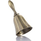 Retro Metalen Tone Hand Bel Metalen School Diner Shoptea Bell Hand Held Craft Bruiloft Decoratie Alarm School Kerk Klaslokaal