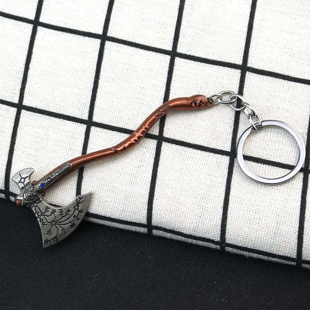 New God of War 4 Kratos Sword Keychain Pendant Keyring Jewelry Men And Women Car key chain Accessories