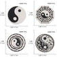 Swastika Yin Yang Tai Chi Bagua Brooch Religious Buddhist Zinc Alloy Yoga Amulet Clothing Backpack Hat Accessories Gift