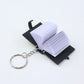 Creative Mini Bible Keychain Real Paper Can Read Religion Christian Cross Keychain Holder Car Keychain Fashion Gift Jewelry