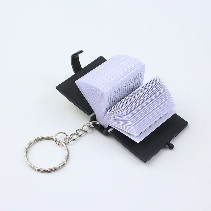 Creative Mini Bible Keychain Real Paper Can Read Religion Christian Cross Keychain Holder Car Keychain Fashion Gift Jewelry