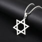 Stainless Steel 7 Archangel Seal Necklace Men's Solomon Kabbalah Seal Pendant Supernatural Protection Amulet Magical Jewelry