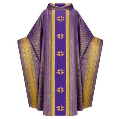 Unisex Church Vestments Priest Clergy Chasuble Catholic Mass Halloween Costume Robe Chasuble Priest Vintage Baggy Robe Gown Cape
