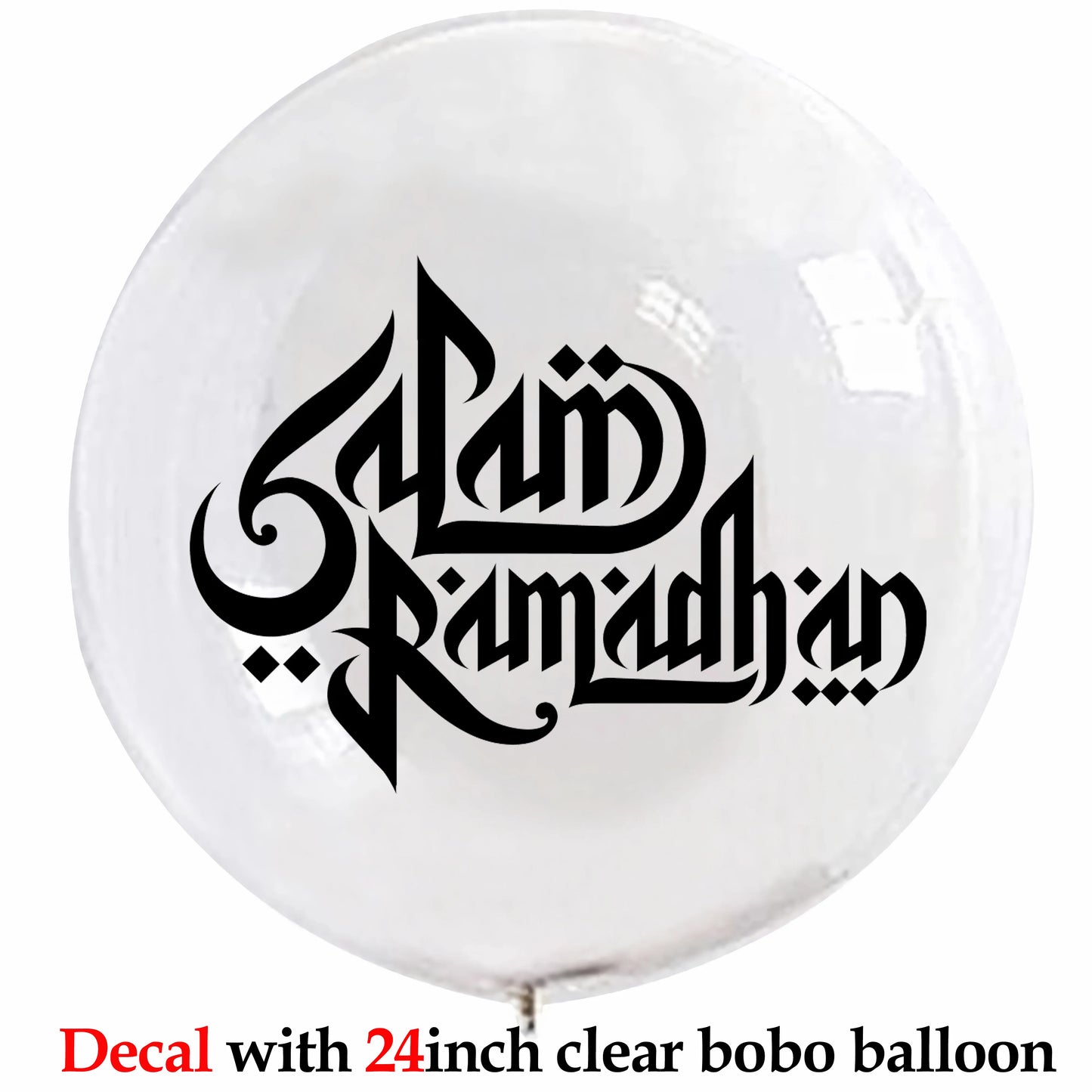 Custom Umrah Mubarak Balloon Helium Eid Balloons Sticker Muslim Islamic Festival Party DIY Decor Ramadan Kareem Decorations