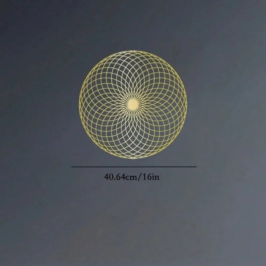 Sacred Geometry Wall Art Yantra Mandala Metal Sculpture Zen Home Decor Spiritual Meditation Gift