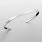 ELANDIS Stainless Steel Open Bangle Minimalist Men's Jewelry Fashion Platinum Bracelet Popular Couple Holiday Gift