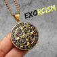 St.Benedict Exorcism Powerful Amulet Men Necklaces Stainless Steel Pendant Chain Women Jewelry Vintage Halloween Gifts Wholesale