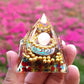 Natural stone amethyst crystalEnergy Generator Orgone Pyramid for E-Energy Protection Healing meditation orgonite crystal chakra