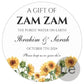 Custom Zamzam Water Sticker Islamic Nikah Wedding Favor Muslim Hajj Umrah Party Gift Packaging Label Bridal Shower Adhesive DIY