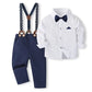 Baby Boy Clothes Toddler Wedding Suit Infant Birthday Party Gift Christening Chritmas Outfit Kid Easter Church Baptism Xmas Set