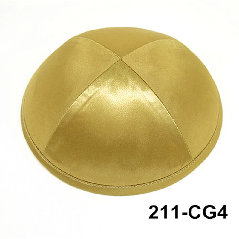 GIU 19cm Satin Jewish Hats Caps Skullies Beanies Kippot Yarmulke Kippah Dome Kipa For Wedding And Events