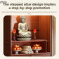 HXL Altar Incense Case Buddha Altar God of Wealth Worship Altar Table Buddha Cabinet