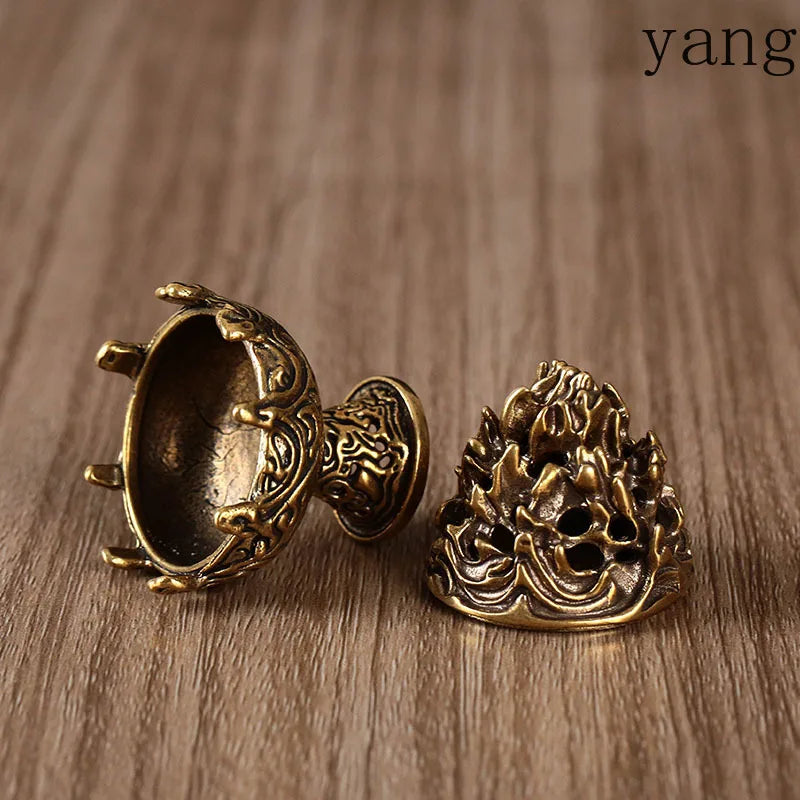 LTT Mini Boshan Burner Pure Brass Incense Burner Home Indoor Zen Ornament Incense Burner