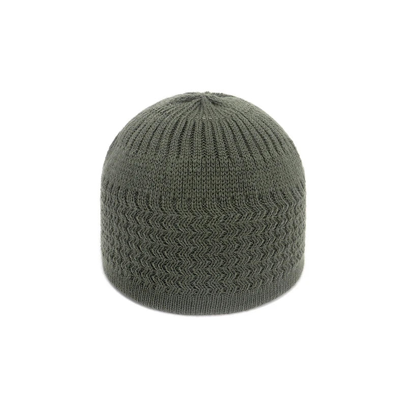 New Spring Knitted Muslim Men Prayer Hats Unisex Beanies Cap Warm Islamic Ramadan Jewish Kippah Homme Hat Men's Wrap Head Caps
