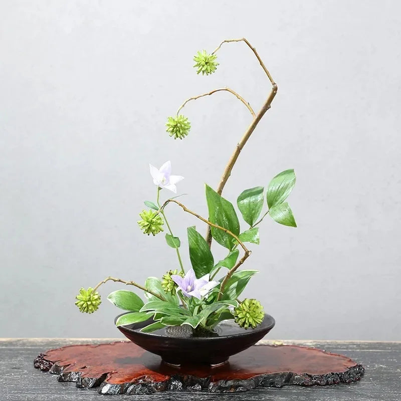 Japanese Ceramic Frog Vase Bouquet Ikebana Flower Arrangement Bowl Device Ikebana Centerpieces Tea Table Decoration