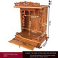 Standing Cabinet with Buddhist Nativity, Solid Wood, God of Wealth