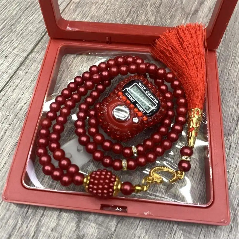 99 Rosary Tasbih Beads with Counter Rosary 99 Worry Beads Wrap Bracelets