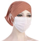 2026 New Jersey Earhole Underscarf Cap Forehead Cross Elastic Muslim Inner Hijab Caps Islamic Female Headscarf Turban Bonnet