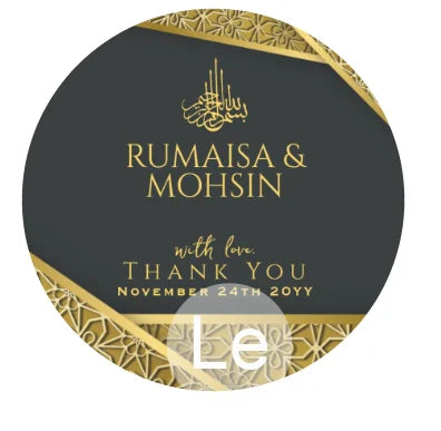 Custom Zamzam Water Sticker Islamic Nikah Wedding Favor Muslim Hajj Umrah Party Gift Packaging Label Bridal Shower Adhesive DIY