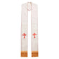 Clergy Stole Catholic Priest Stole Unisex Adults Catholic Mass Pastor Liturgical Overlay Embroidery Cross with Tassel