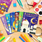 16PCS1Pack Ramadan Coloring Book Set For Kids Eid Mubarak Activity Islamic Doodle Sketchbook Educational DIY Children Gift