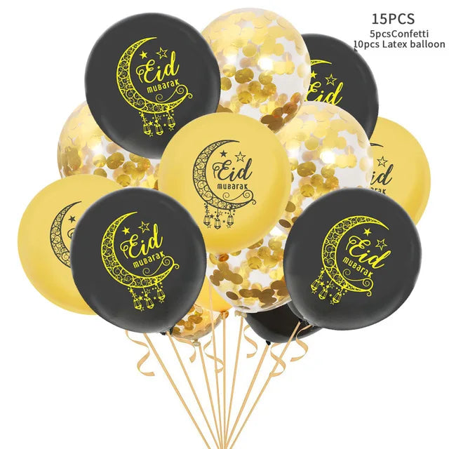 Muslim Festival Jewish Passover Disposable Tableware Paper Plates Cup Flag Balloons Home Party Favors Decoration Party Supplies