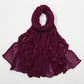 New Crinkle Rayon Hijab For Women Muslim Scarf Long Shawls Solid Islamic Turban Headband Heascarf Wraps Ramandan Headband