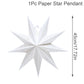 30-75cm Hollow Star Hanging Pendant Eid Mubarak Ramadan Decor 2025 Christmas Decor For Home Islamic Muslim Party Ramadan Kareem