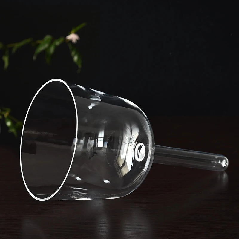 Handheld Singing Bowl Meditation Crystal Sound Bowl Sound Healing Percussion Instruments Transparent Singing Bowls with Bag