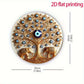 Evil Eye Round Wall Decor - Bohemian Hanging Wall Art for Living Room Bedroom Office Home Decoration