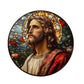 Art Deco Acrylic Religious Jesus Sun Catcher,Wall Hanging Decorative Sign for Home & Garden, Multipurpose Religious Theme Plaque