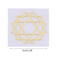 7 Pcs Sacred Geometry Metal Stickers Delicate Flower of Life Chakras Stickers Pyramid Art Resin Filler Supplies Meditation