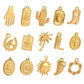 3Pcs Stainless Steel Cowboy Hat/Boot/Horseshoes Charms Astrology Celestial Sun Star Pendant DIY Necklace Bracelet Jewelry Making