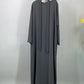 Hot Selle Muslim Woman Abaya With Pockets Islamic Casual And Simple Long Dresses Moroccan Caftan Woman Dubai Abaya Ramadan Black