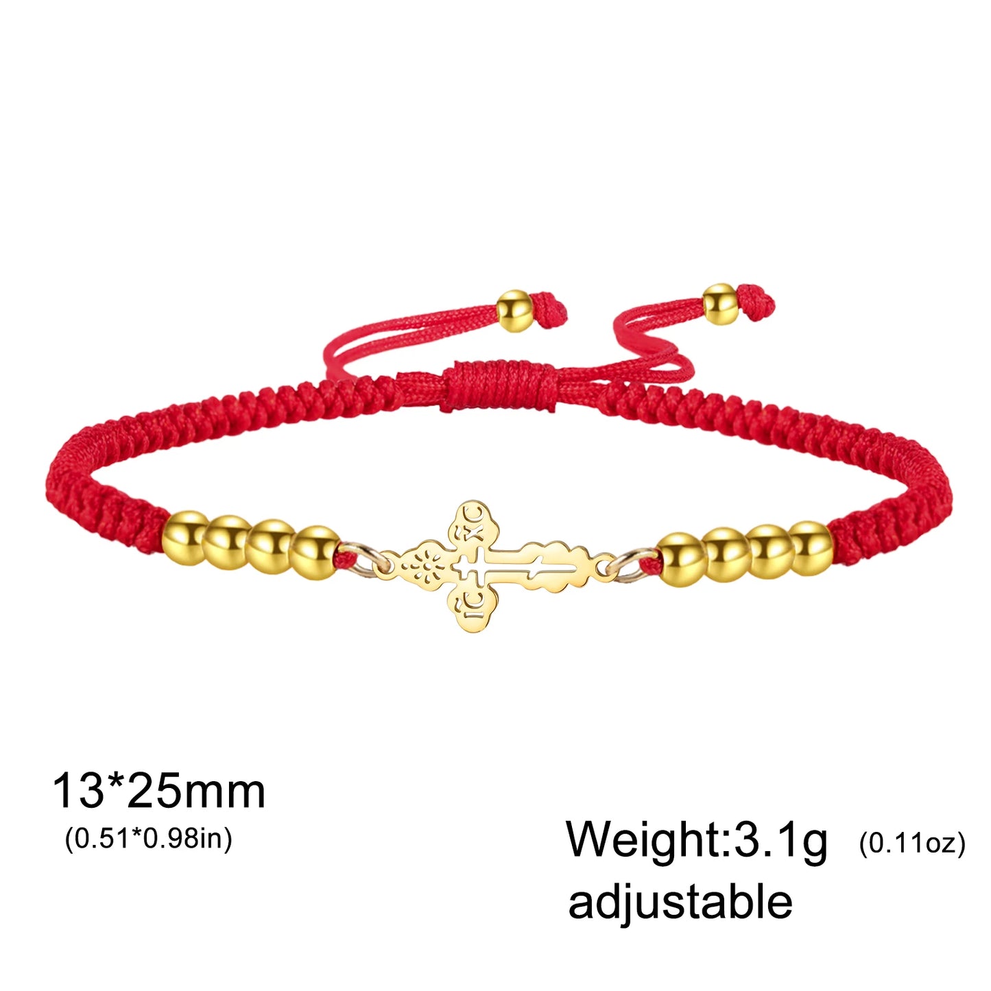 Dawapara Orthodox Bracelet for Women Men Vintage Faith Charm Bracelet Spiritual Gift Stainless Steel Religious Christian Jewelry