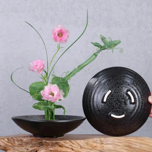 Japanese Frog Vase Ceramic Bouquet Flower Arrangement Bowl Device Kenzan Arranging Ikebana Centerpieces Wedding Floral Holder