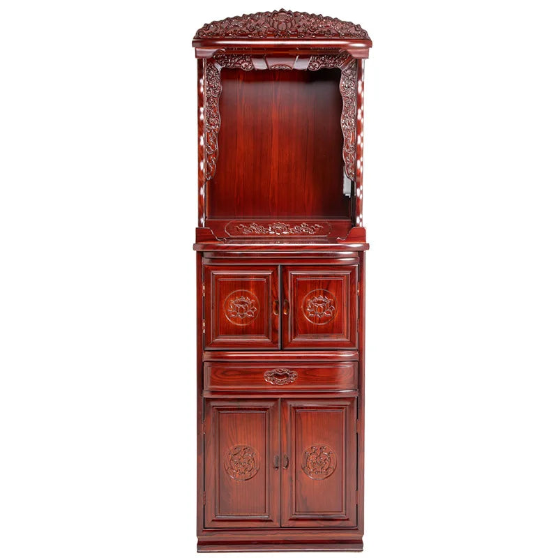 HT Fanti Chinese Style Buddha Shrine Cabinet Home Altar Offering Table Fairy Altar Incense Table God House Cabinet Buddha Altar