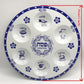 Jewish Passover Seder Plate Melamine Pesach Plates Elegant Blue Renaissance Design Passover Plates Gifts 12inch(30cm)