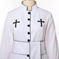 Medieval Priest Costume Catholic Church Religious Roman Retro Pope Pastor Father Mass Missionary Robe Clergy Cassock Full Sets