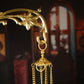 HTISOK Orthodox Church Home Wall Hanger Decoration in Classical Style with Gold Plating Finish Religious Gift Home Church Decor