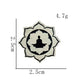 Swastika Yin Yang Tai Chi Bagua Brooch Religious Buddhist Zinc Alloy Yoga Amulet Clothing Backpack Hat Accessories Gift
